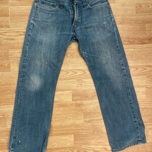 Levi’s 539 Vintage Straight Distressed Fade Workwear Y2K Jeans 31x30